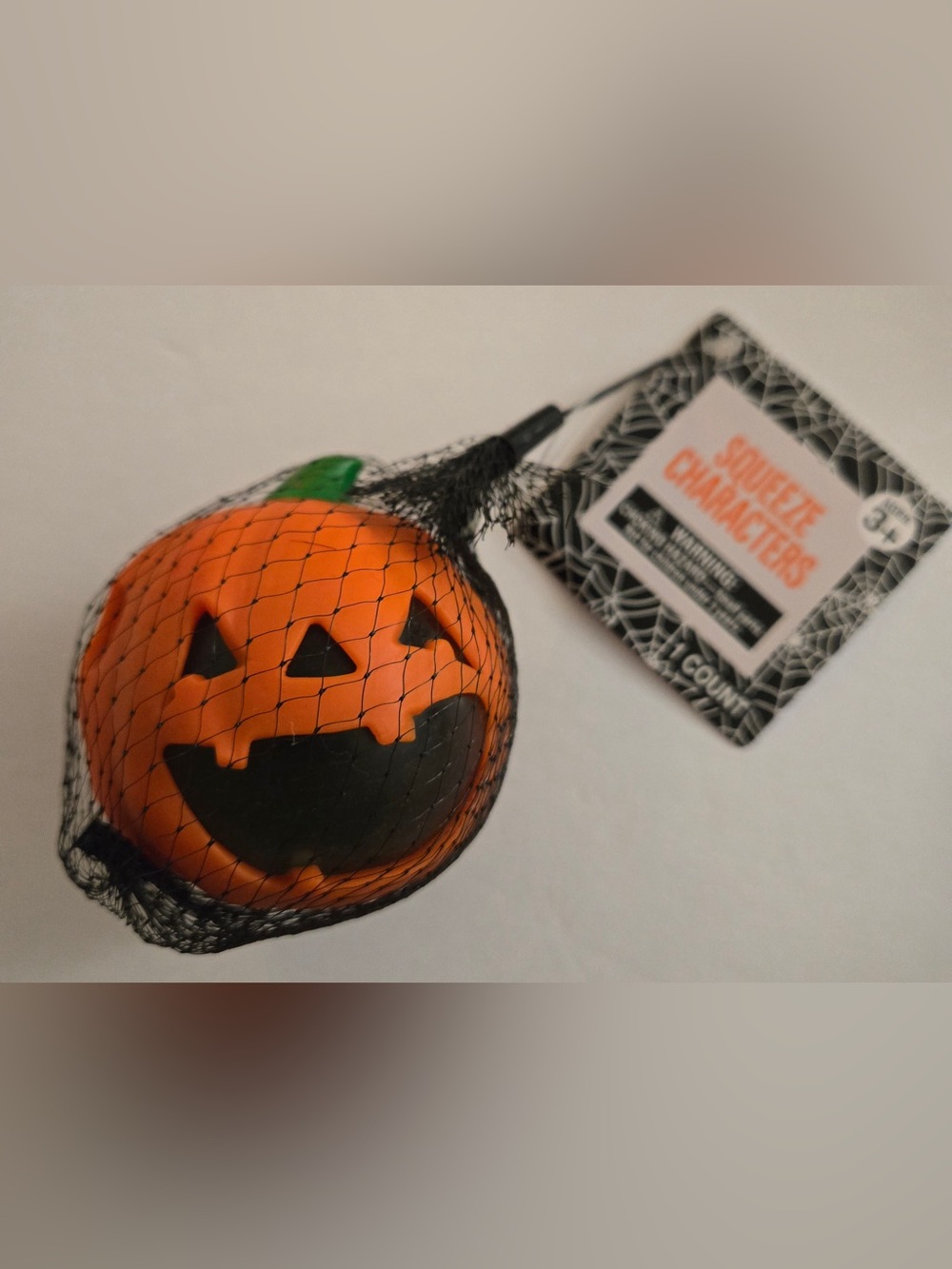Halloween Pumpkin Squeeze Toy - Orange
